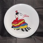 New FIESTA DANCING LADY 11.75" CHOP serving PLATE Fiestaware with tag