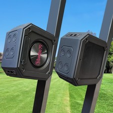 2-Pack Golf Cart Bluetooth Speaker 30W Loud Stereo Magnetic Mount IPX7 ...