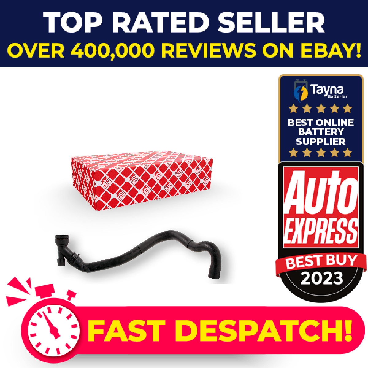 Radiator Hose fits VW BEETLE 1Y7 1.8 99 to 10 Coolant 1C0122051C 1C0122051G Febi