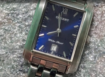 RARE Orient UBSJ-Q0 CS All Stainless Steel Quartz Analog Ladies Watch .Works