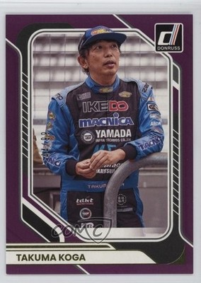 2026 Panini Donruss NASCAR Purple 44/99 Takuma Koga #80 0xr1