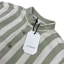 NEW Attersee Women's The New Caftan Tunic Dress Cypress Stripe Herringbone • XS