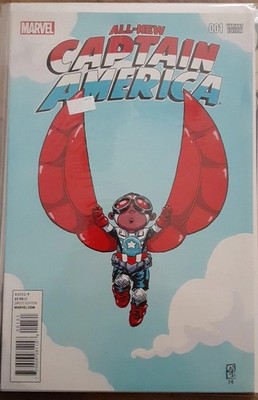 ALL-NEW CAPTAIN AMERICA #1 MARVEL SKOTTIE YOUNG VARIANT COVER SEE PICS