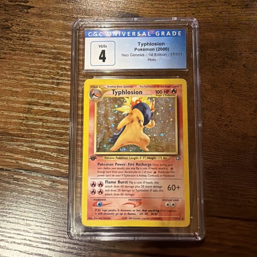 Typhlosion (1st Edition) graded CGC 4 for sale on eBay