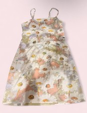 Urban Outfitters Floral Strappy Sundress Square Neck Short Dress Size S