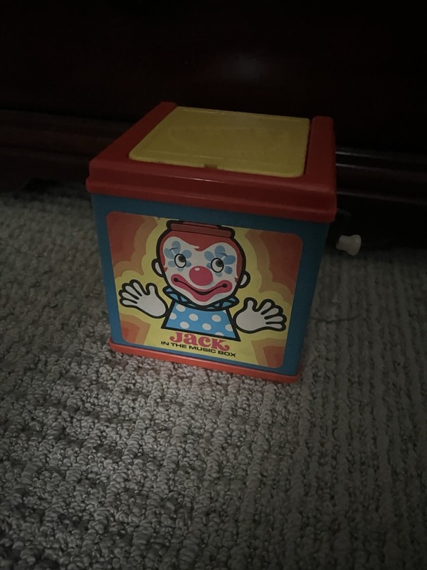 Vintage 1971 Mattel Jack in the Box Music Tested Works DEFINITELY NOT HAUNTED
