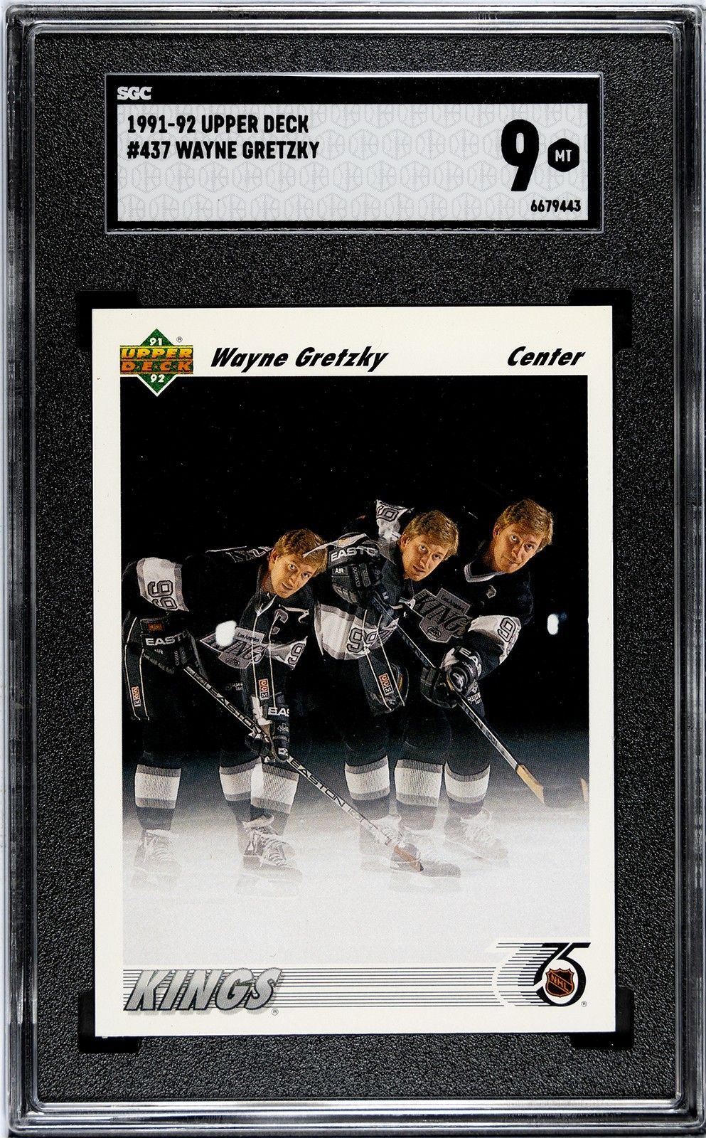 1991-92 Upper Deck #437 Wayne Gretzky SGC 9 HOF LA Kings