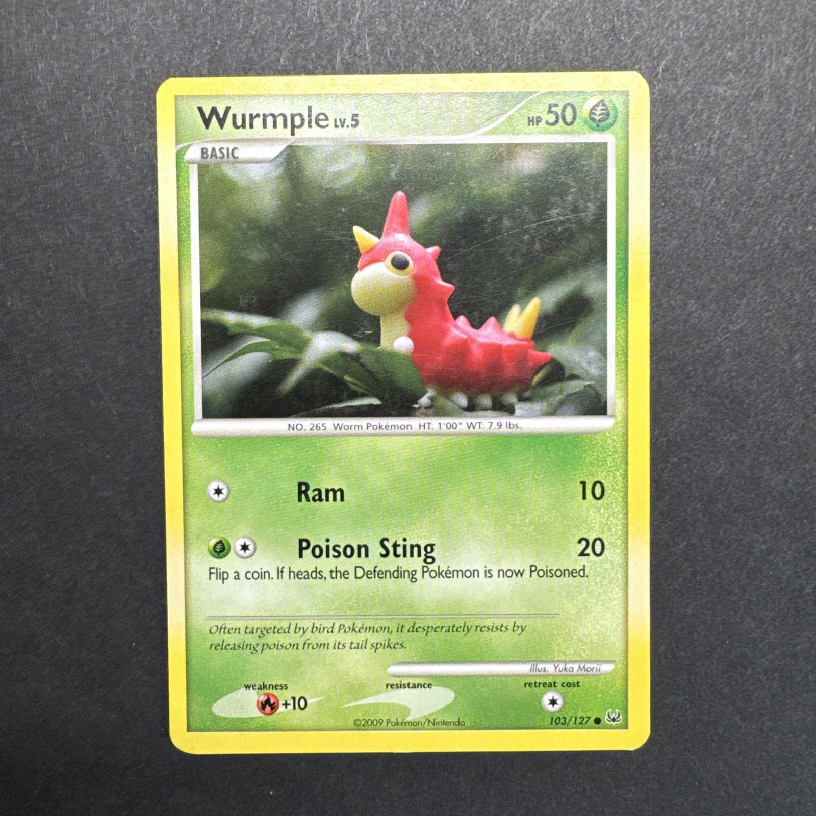 Wurmple Platinum 103/127 Pokemon Card (3)