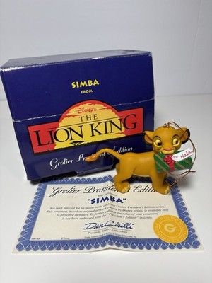 Disney Grolier Simba Presidents Edition Christmas Ornament The Lion King w/Box