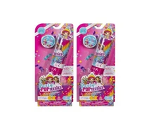 Pack of 2 Party Popteenies Double Surprise Popper Confetti Mini Doll Ages 4+