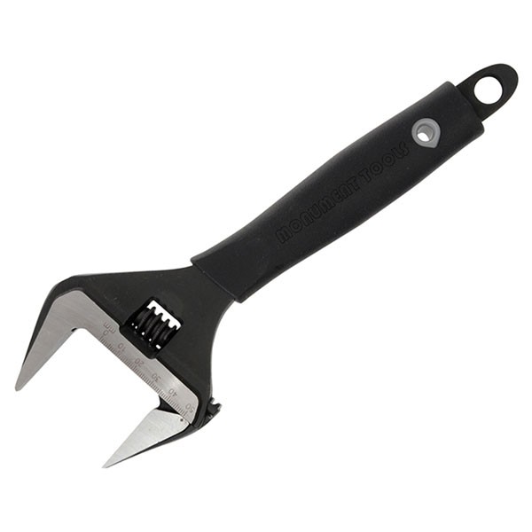 Monument Unisex Black 3143Z Wide Jaw Adjustable Wrench 250Mm (10In) In - Image 2