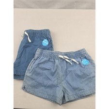 Set Of 2 Carters Kid Drawstring Waist Denim Shorts Both Size 10/10A