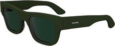 Calvin Klein CK24510S Green Rectangular Sunglasses Men - 51mm NEW in Case 