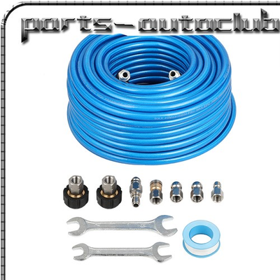 #ad #ad 5800psi Pressure Washer Sewer Jet Kit 100ft 1 4quot; Upgraded PU Hose Blue New $55.09