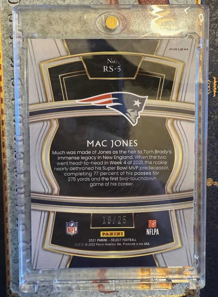 2021 Panini Select Rookie Selections Prizm Tie Dye Mac Jones /25 Ssp 49ers - Image 3 of 3