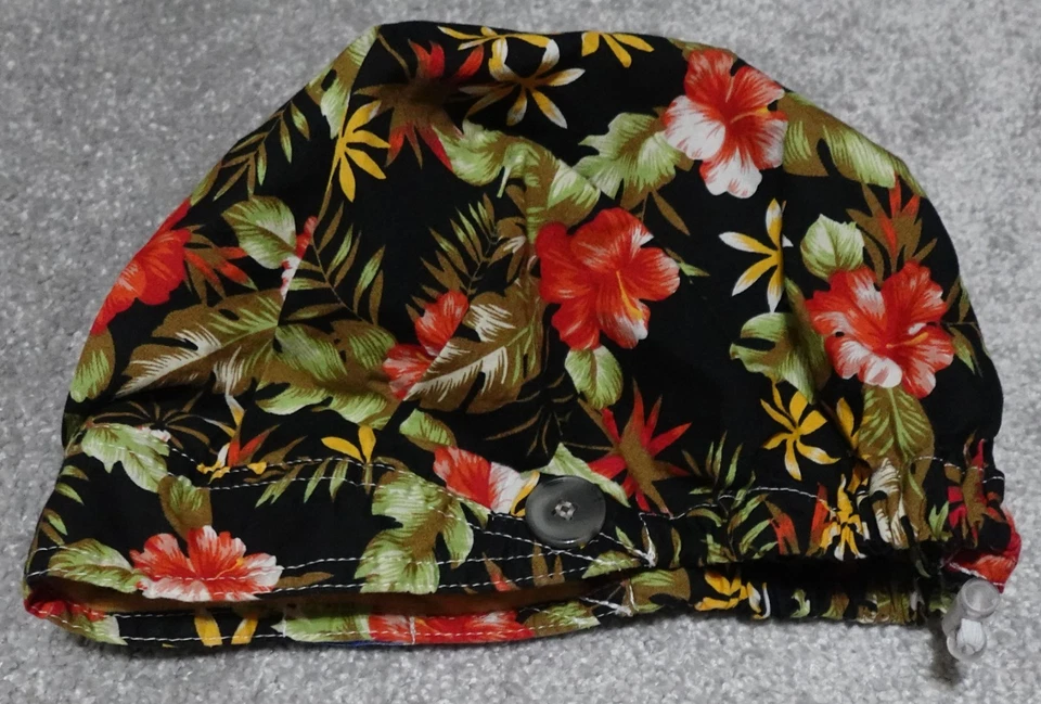 GUOER Tomm Hanes Women's & Men's Scrub Cap Scrub Hat One Size Floral Print - Image 2 of 4