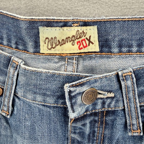 Jeansy Wrangler 20X 01 Competition męskie niebieski relaksacyjny krój prosta nogawka 34x34 01MWXRW - Zdjęcie 5 z 9