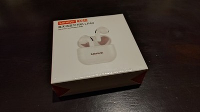 Lenovo Live Pods LP40 Wireless Bluetooth Earbuds White BRAND NEW SEALED