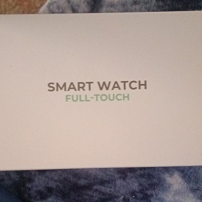 Smart Watch Full-Touch HD Large Screen 24H Heart Rate Monitoring Black Silicone