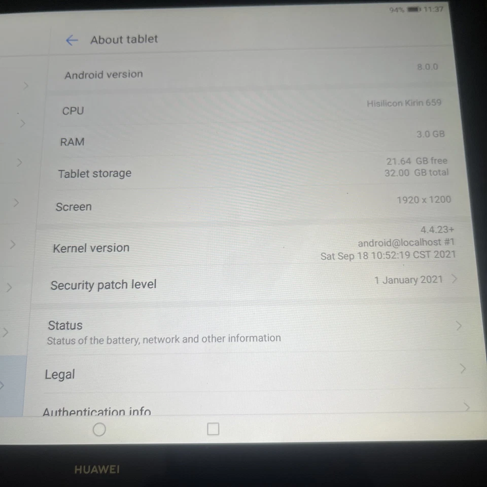 HUAWEI MediaPad T5 - AGS2-W09 - 10.1" Wi-Fi - Black - 32GB - 3GB Ram - Image 3 of 4