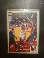 B.J. Armstrong 1994-95 Collector's Choice Silver Signature #80 Chicago Bulls 
