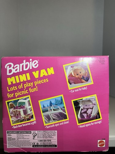 Barbie Picnic Caravan #13185 Mini Van 1995 With Accessories - Picture 6 of 18