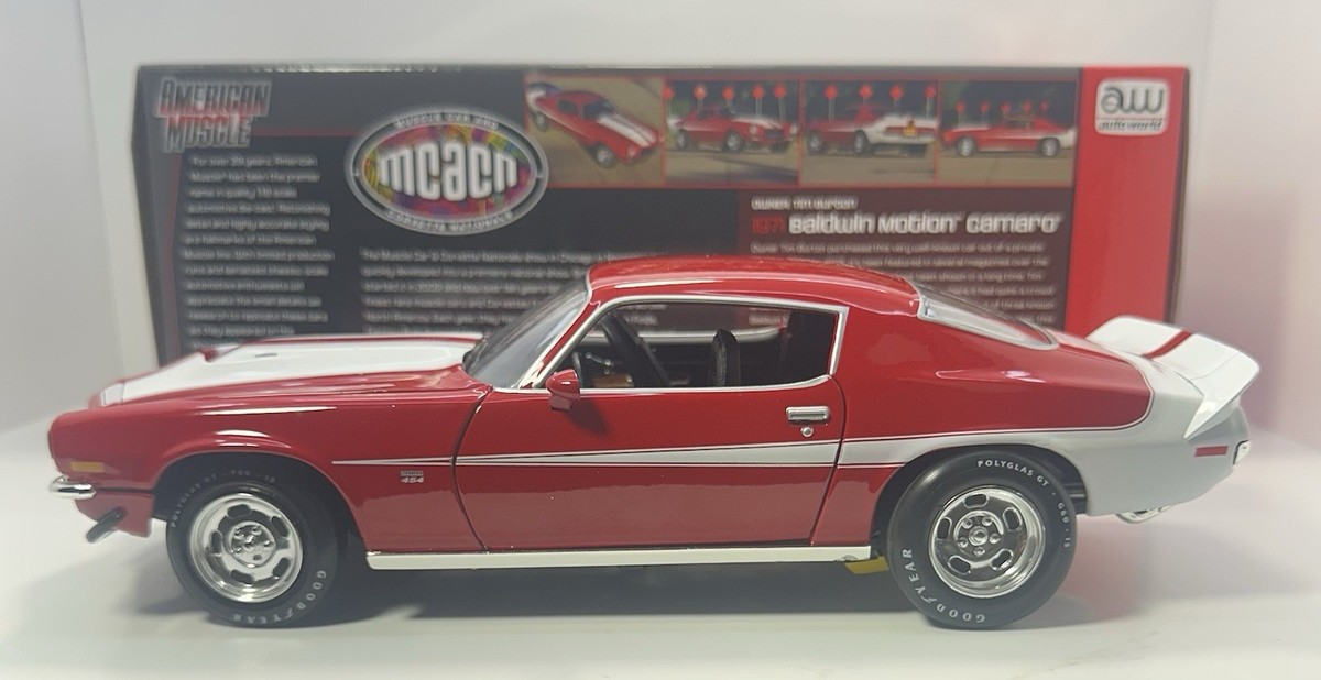 1971 Baldwin Motion Camaro 1/18 スケール AUTO WORLD 1/18 Scale 1971 CHEVROLET CAMARO “Baldwin Motion