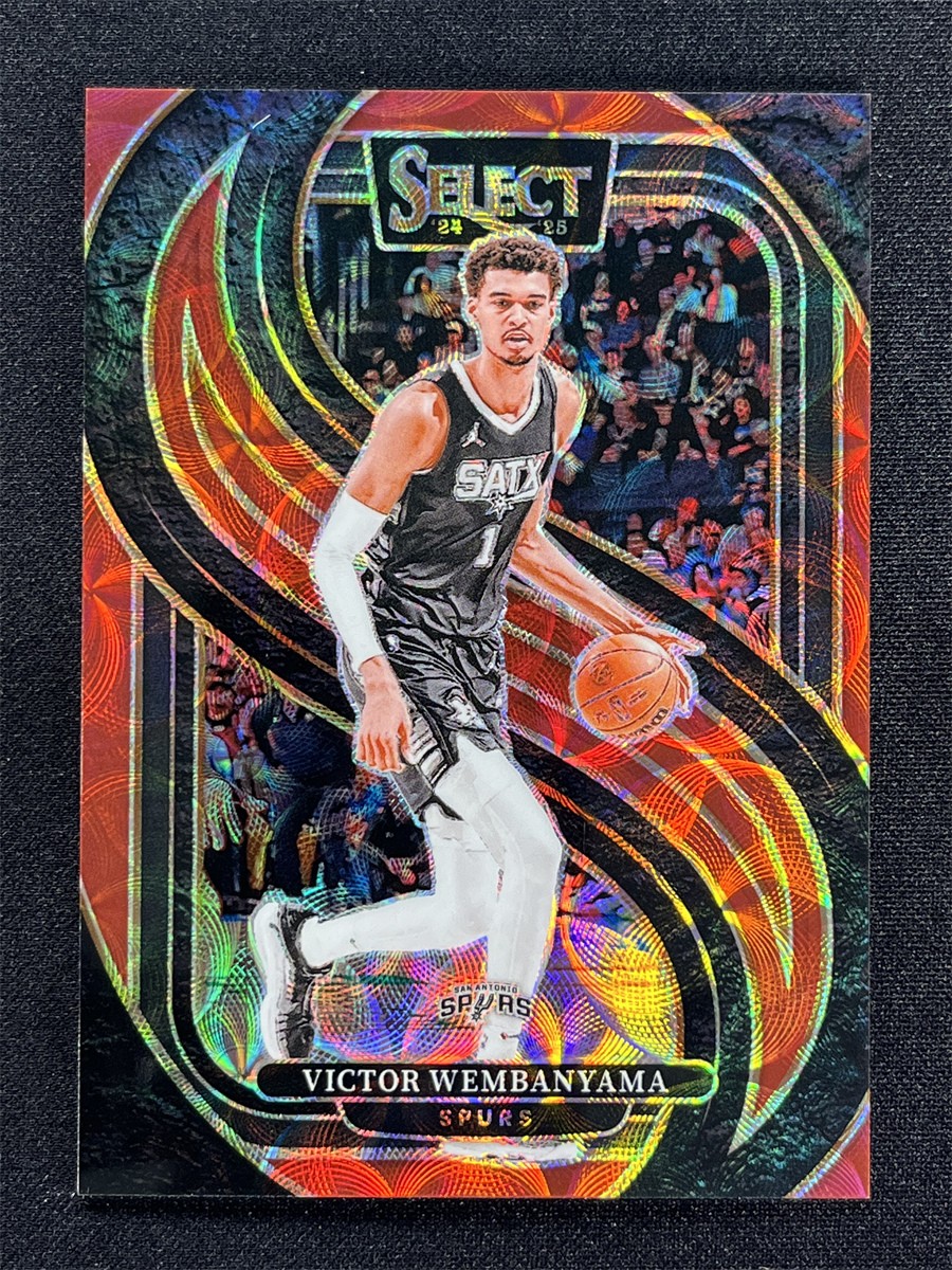 2024-25 Panini Select Victor Wembanyama #102 Premier Level Red Scope Prizm /249