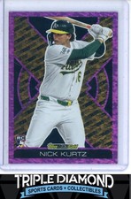 2025 Topps Update Nick Kurtz Rookie Black Gold Pink Holo Foil A's AC247