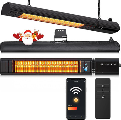 Ceiling Electric Outdoor Heater Wifi Control Wall-Mounted Hanging Patio 1500W In