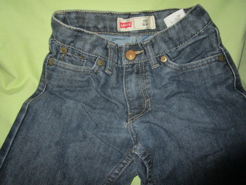 Boys 511 Slim Levis Jeans Dark Blue Size 6 Regular in good shape - Picture 2 of 6