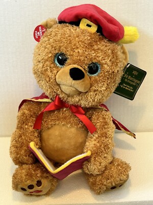 Cuddle Barn Sir Barrington Storyteller Teddy Bear Animated 5 Fairy Tales TESTED