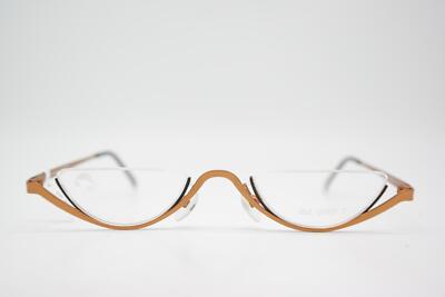 Marion Ramm 93F113 Bronze Black Half-Rim Eyeglasses New