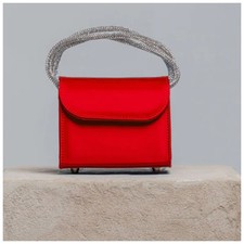 Veronica Beard Women's Folklore Mini Loop Bag In Raso Napoles Red Nwt 498