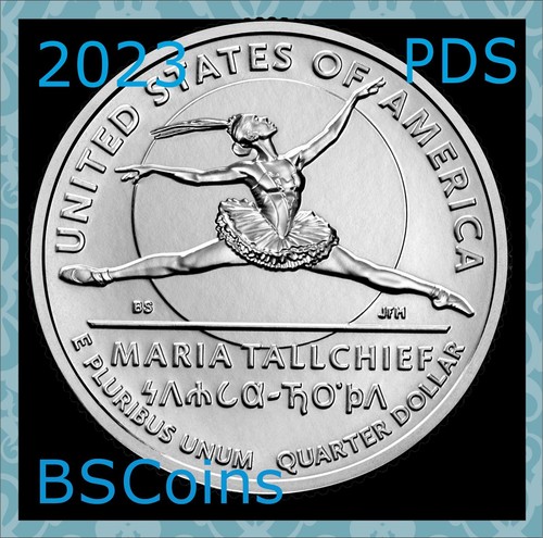 2023 PDS American Women Quarter Series - Maria Tallchief - 3 Coins - Ship TODAY! - 第 1/4 張圖片