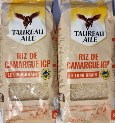 2x Riz de Camargue Taureau Aile Long Grain Reis Camargue Provence 1 Kilo