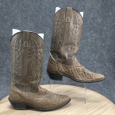 Acme brown leather cowboy boots men’s 9.5 1960 main image 3