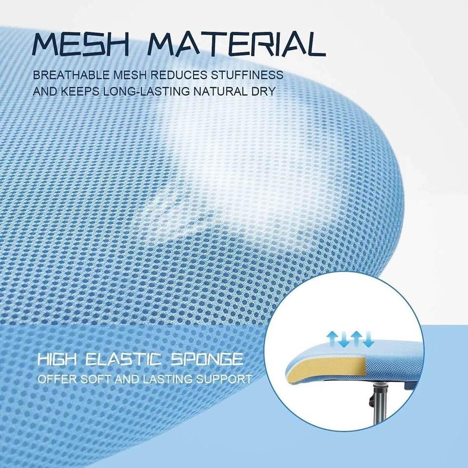 Ergonomic Rolling Adjustable Gas Lift Kids Children Teens Swivel Armless Chair - Image 4 of 4