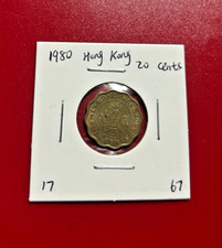 1980 Hong Kong 20 Cents Coin - Nice World Coin
