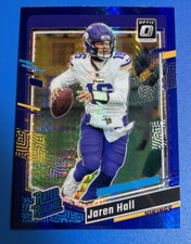 Jaren Hall-Vikings RC 2023 Panini Donr Optic Rated Rookie Optic Blue Hyper #270