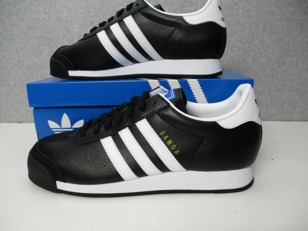 Adidas Originals Samoa Athletic Sneakers Shoes Black White Mens Sz 11