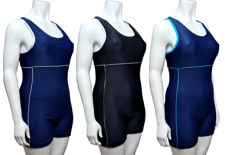 ACCLAIM Lyon 2 Colour Ladies Classic Fit Boy Leg Swimming Costume Swimsuit 2025 - Image 2 of 4