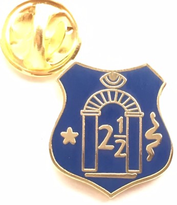 Orange Lodge 2,5 Emaille Anstecknadel Abzeichen