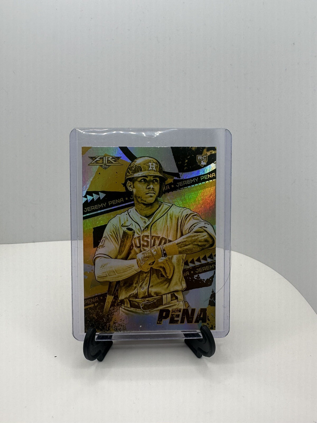 2022 Topps Fire - Gold Minted #71 Jeremy Pena (RC)