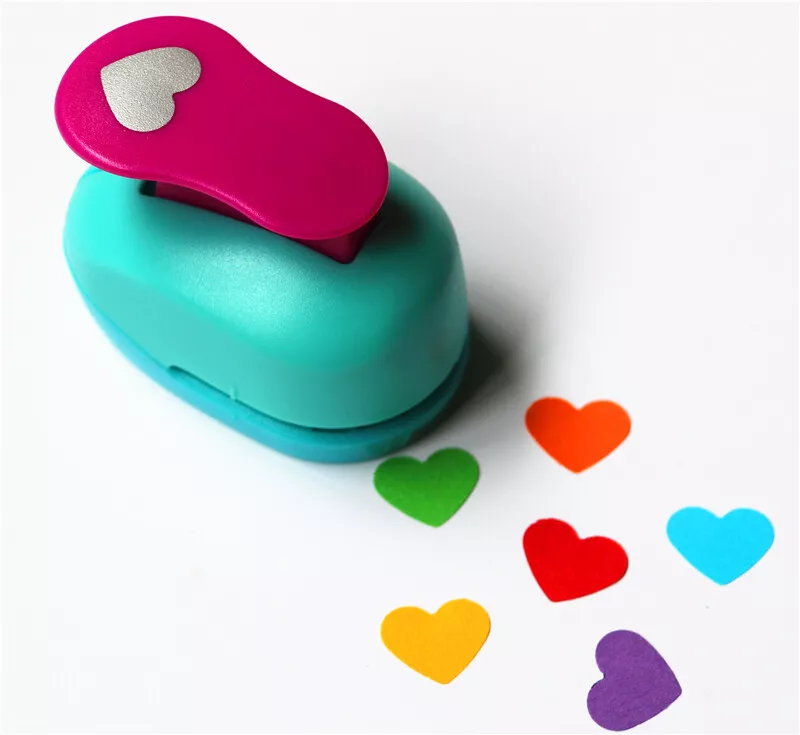 Mini Heart Shape Hole Punch Embossing Paper Cutter Scrapbooking Card Craft  DIY