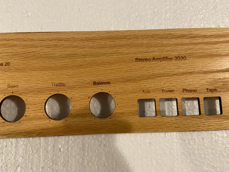 Placa frontal NAD 3020 roble satinado #54 amplificador no incluido HACER OFERTA Foto 3 de 4