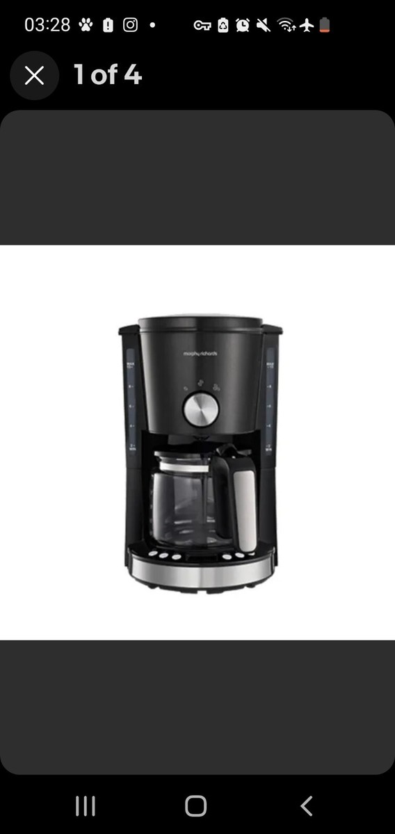 Morphy Richards Evoke Filter Coffee Machine 10 Cups Pour Over