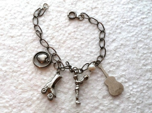 Brazalete dije vintage con eslabones de plata de ley - Imagen 2 de 4