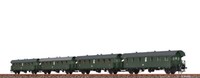 Brawa 46782, 4Tlg. Set Personenwagen, Db, Innenbeleuchtung, Neu & Ovp, H0 Ac
