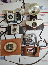 Vintage Kodak Signet 35 Pony 2 Brownie Starmeter Nomad 127 Camera Lot